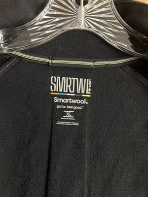 Smartwool Active Womens XL Merino Wool Blend Full Zip Intraknit Jacket Black - Thumbnail 3
