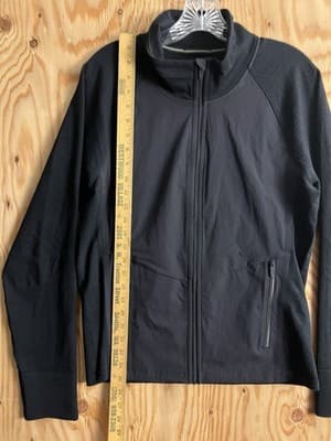 Smartwool Active Womens XL Merino Wool Blend Full Zip Intraknit Jacket Black - Thumbnail 8