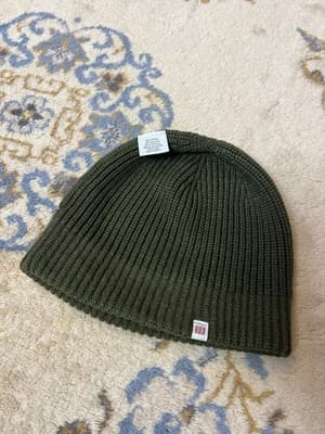 Topo Designs Rib Knit Hat Beanie Fitted Mens One Size Green Wool Nylon Cuffed - Thumbnail 6