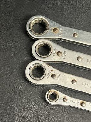 Lot Of 4 Matco Ratcheting Box End Wrenches Metric WRD Straight USA 9mm-21mm Set - Thumbnail 4