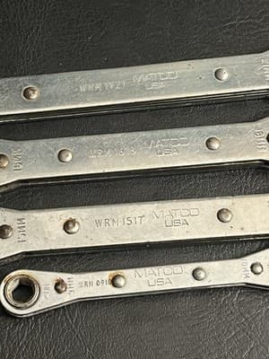 Lot Of 4 Matco Ratcheting Box End Wrenches Metric WRD Straight USA 9mm-21mm Set - Thumbnail 2