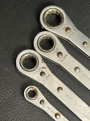 Lot Of 4 Matco Ratcheting Box End Wrenches Metric WRD Straight USA 9mm-21mm Set - Thumbnail 5