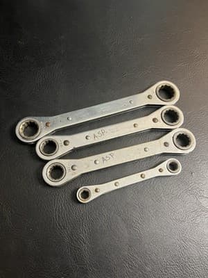 Lot Of 4 Matco Ratcheting Box End Wrenches Metric WRD Straight USA 9mm-21mm Set - Thumbnail 6