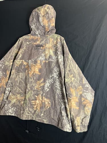 Cabela's Men's 2XL GoreTex Full Zip Mossy Oak Camo Hunting Rain Jacket Hooded - Thumbnail 6