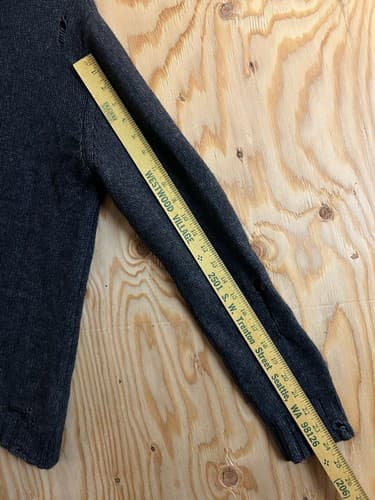 RARE Diesel Distressed Knit Alpaca Sweater Men’s M Black Avant Garde Jumper Vtg - Thumbnail 13