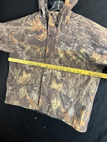 Cabela's Men's 2XL GoreTex Full Zip Mossy Oak Camo Hunting Rain Jacket Hooded - Thumbnail 12