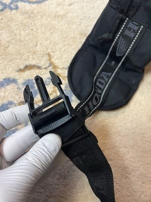 VTG HONDA Racing Motorcycle Bike Car Gear Fanny Hip Waist Pack Bag 9x4 NO BUCKLE - Thumbnail 5