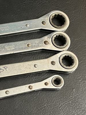 Lot Of 4 Matco Ratcheting Box End Wrenches Metric WRD Straight USA 9mm-21mm Set - Thumbnail 8