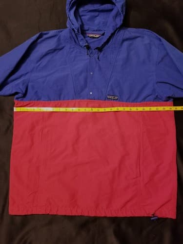 VTG 90s Patagonia Hoody Pullover Sailing 1/4 Snap Marsupial Jacket Men's Large - Thumbnail 5