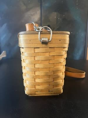 Longaberger 1999 Shoulder Purse Basket Adjustable Removable Leather Strap /Liner - Thumbnail 5