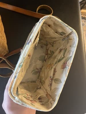 Longaberger 1999 Shoulder Purse Basket Adjustable Removable Leather Strap /Liner - Thumbnail 9