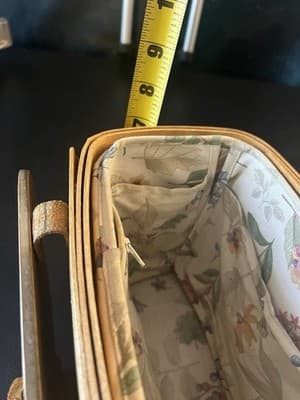 Longaberger 1999 Shoulder Purse Basket Adjustable Removable Leather Strap /Liner - Thumbnail 13