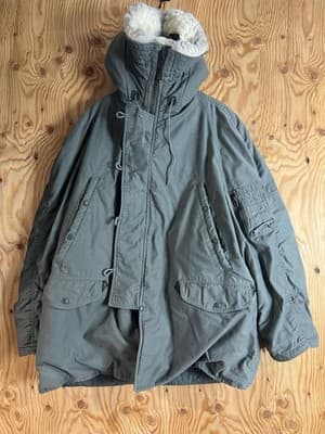 VTG Green US Army Extreme Cold Weather N-3B Hooded Parka Mens XL Jacket Coat - Thumbnail 5