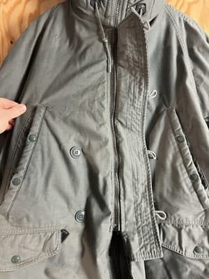 VTG Green US Army Extreme Cold Weather N-3B Hooded Parka Mens XL Jacket Coat - Thumbnail 6