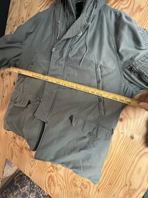 VTG Green US Army Extreme Cold Weather N-3B Hooded Parka Mens XL Jacket Coat - Thumbnail 14