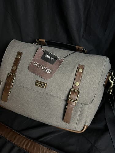 NWT Think Tank Photo Signature 13 Shoulder Bag Dusty Olive Camera Leather - Thumbnail 3