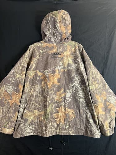 Cabela's Men's 2XL GoreTex Full Zip Mossy Oak Camo Hunting Rain Jacket Hooded - Thumbnail 5
