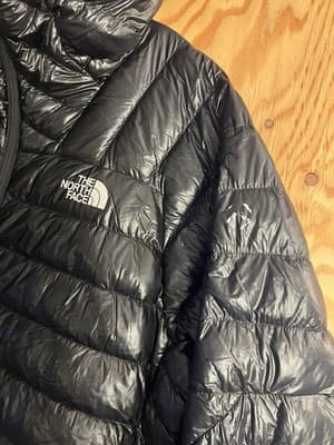 The North Face Summit Series L3 Black 800 Down Hoodie Jacket Mens XL Full Zip - Thumbnail 2