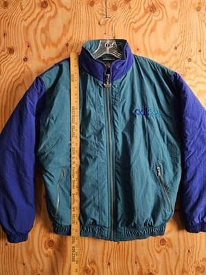 VTG Mens S Adidas Puff Zip Up Snow Jacket Collectors Edition RARE! Vintage! - Thumbnail 10