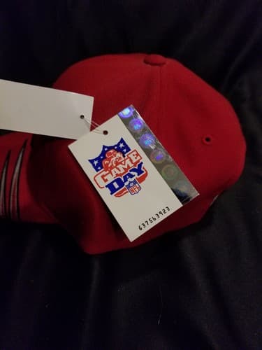 Kansas City Chiefs VTG 90s Strapback Hat Cap Stripes KC Annco Brand Club - Thumbnail 4