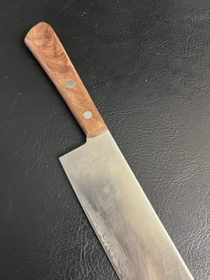 Mac Japanese Series Nakiri 6.5 Vegetable Cleaver Knife Stainless Wood Handle 165 - Thumbnail 10