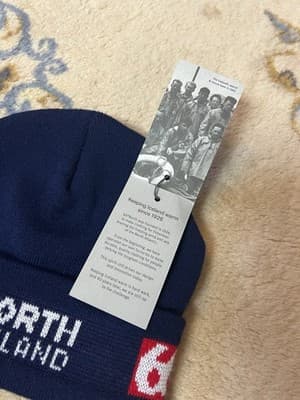 NWT 66°North Iceland Hufukollur Navy Blue Knit Beanie Workman Hat Sweden NEW Tag - Thumbnail 5