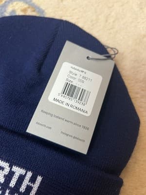 NWT 66°North Iceland Hufukollur Navy Blue Knit Beanie Workman Hat Sweden NEW Tag - Thumbnail 4