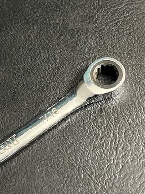 HART 7/16 SAE Ratcheting Combination Ratchet Wrench Chrome Vanadium - Thumbnail 4