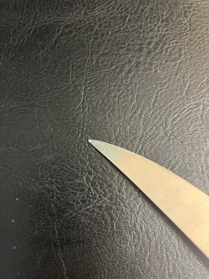 Vintage Ekco Flint Black Handle Chef’s Knife 14" Blade 9" Forged Stainless Japan - Thumbnail 15