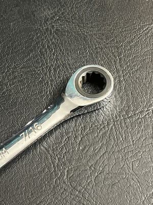 HART 7/16 SAE Ratcheting Combination Ratchet Wrench Chrome Vanadium - Thumbnail 8
