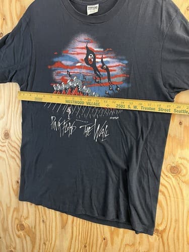 Vintage Pink Floyd The Wall 1982 Winterland Movie Promo Marching Hammers XL USA - Thumbnail 9