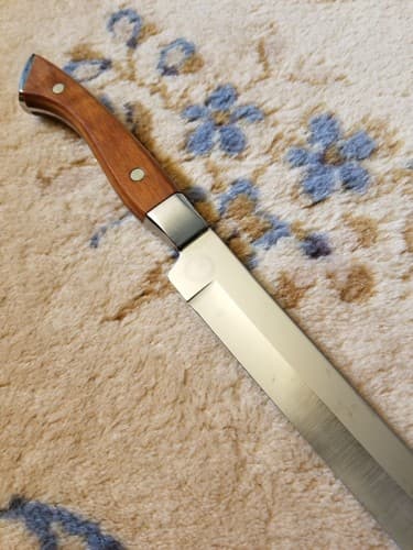 Vintage Towle Carvel Hall Carving Slicing Knife Wood Metal Handle 2 Pin - Thumbnail 7