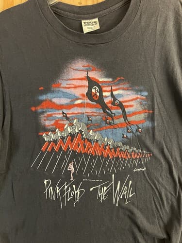 Vintage Pink Floyd The Wall 1982 Winterland Movie Promo Marching Hammers XL USA - Thumbnail 2
