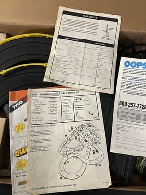 VTG Tyco Magnum 440-X2 California GT Slot Car Box Set RARE 80’s TOYS + Extras - Thumbnail 18