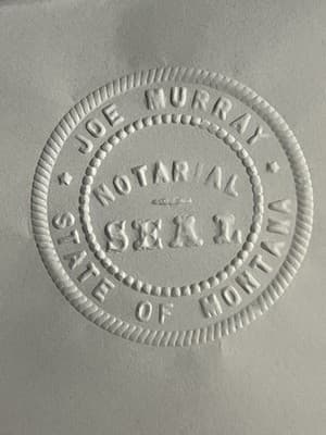 Antique Cast Iron State Of Montana Notarial Seal Embosser Stamp Press VINTAGE - Thumbnail 7