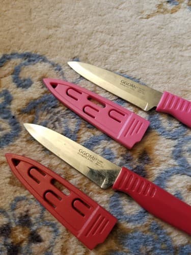 GGOMI Knives Colored Red Pink GG351 205mm Knife Sheathe Stainless Steel 3.5" - Thumbnail 3