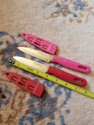 GGOMI Knives Colored Red Pink GG351 205mm Knife Sheathe Stainless Steel 3.5" - Thumbnail 8