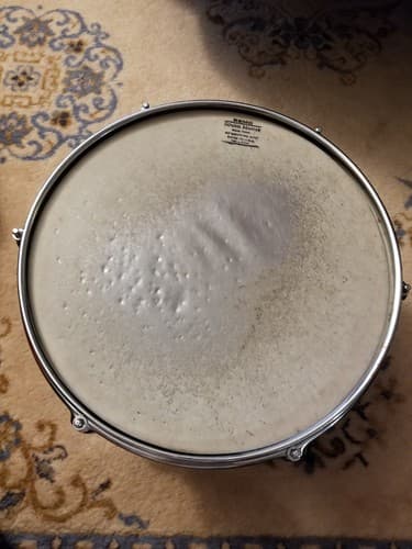 Vintage Del Rey Drum 6 Lug /Orange Red Pearl Sparkle 13 x10 Japan Remo Tom King - Thumbnail 13