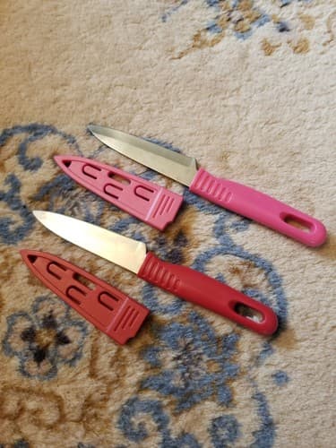GGOMI Knives Colored Red Pink GG351 205mm Knife Sheathe Stainless Steel 3.5" - Thumbnail 5