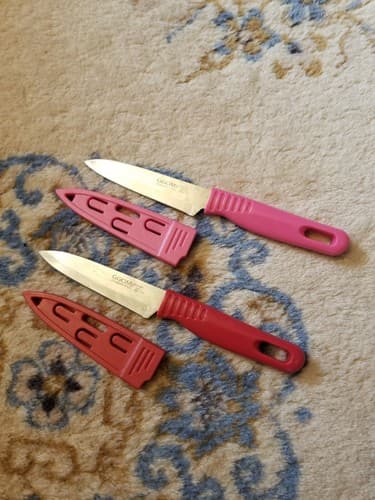 GGOMI Knives Colored Red Pink GG351 205mm Knife Sheathe Stainless Steel 3.5" - Image 1
