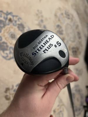 Callaway Big Bertha Steelhead Plus 5 Fairway Wood Steel Shaft RH Firm Flex - Image 1