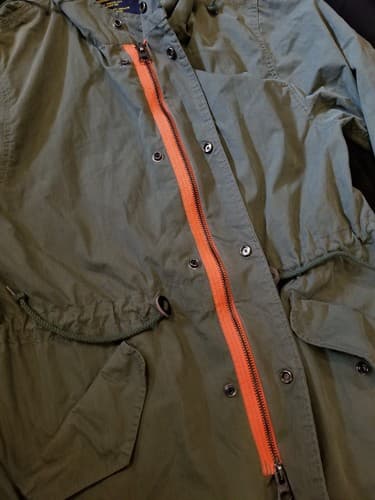 Alpha Industries Military Field Utility Jacket Womens Green Medium M Zip Hoody - Thumbnail 7