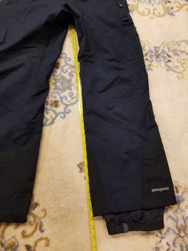 Patagonia Womens Insulated Powder Bowl Snow Ski Pants Size 10 Black Board EUC M - Thumbnail 12