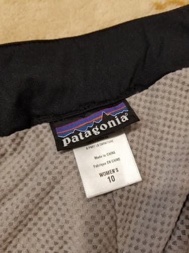 Patagonia Womens Insulated Powder Bowl Snow Ski Pants Size 10 Black Board EUC M - Thumbnail 8