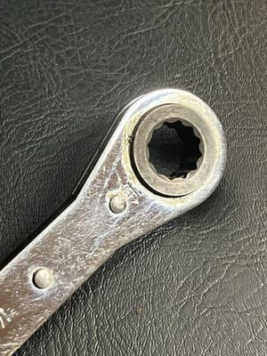 SEARS Craftsman METRIC Flat Ratcheting Box End Wrench 14mm-15mm 42174 USA - Thumbnail 11