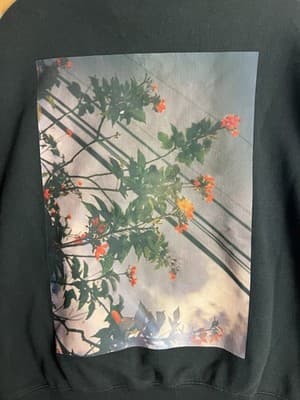Fear Of God Essential Floral Flowers Cherry Blossom Hoodie Mens XXS Sweatshirt - Thumbnail 2