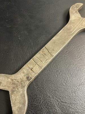VTG Valley Grinders? B.o.c. Double Open End Wrench Vintage USA 1-1/2” - 2” Big - Thumbnail 3