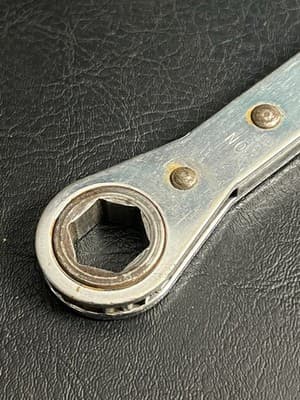 Snap-On 17mm & 19mm RBM17195 Metric Double Box End Ratcheting Wrench READ - Thumbnail 2