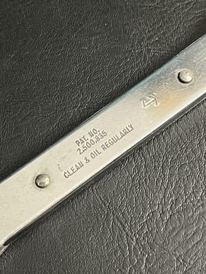 SEARS Craftsman METRIC Flat Ratcheting Box End Wrench 14mm-15mm 42174 USA - Thumbnail 9