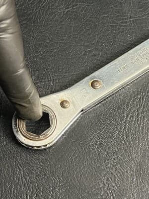 Snap-On 17mm & 19mm RBM17195 Metric Double Box End Ratcheting Wrench READ - Thumbnail 5